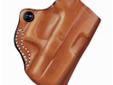 Desantis Mini Scabbard Belt Holster, S&W Bodyguard .380, RH - Tan. Premium saddle leather, double seams and a highly detailed molded fit, make this exposed muzzle, tight fitting, two-slot holster a great choice for your favorite pistol. It features an