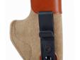 Desantis Sof-Tuck Inside Pant Holster, S&W Shield, RH - Tan. The SOF-TUCK is a new Inside Waist Band/Tuck-able holster with adjustable cant. It can be worn strong side, cross draw or on the small of the back. It is built from soft, no-slip suede and