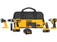 ï»¿ï»¿ï»¿
DEWALT DCK445X 18-Volt XRP 4 Tool Combo Kit - Hammer/Recip/Impact/Light
More Pictures
Lowest Price
Click Here For Lastest Price !
Technical Detail :
DCD951 XRP 18-Volt cordless hammerdrill with patented 3-speed all-metal transmission and 1/2-inch
