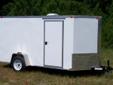 6 X 10 V Nose Trailer Features: 10 foot Box plus additional V Nose, Single 3500# Spring Axle with 4" Drop Down, EZ lub Hubs, `RV Style Door with Flush Mount Lock, Heavy Duty Spring Assisted Ramp Door, 12V Interior Dome Light, Non Powered Roof Vent, 3/4