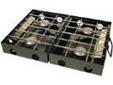 "
Stansport 215 Diamond Plate Tuff Stove 4 Burner
Outfitter Propane Stove- Diamond Plate Stove (Fuel canister not included)
Specifications:
- Built from rugged 3mm diamond plate steel.
- Heavy duty stainless steel cooking grate.
- 4 stainless steel 15,000