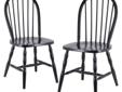 Dining Chair: Windsor Chair (Set of 2) Best Deals !
Dining Chair: Windsor Chair (Set of 2)
Â Best Deals !
Product Details :
Find furniture standalone seating at Target.com! This pair of windsor chairs in basic black will complement any d cor. The hardwood