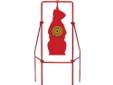 Spinning target system engineered for soft nosed 9mm - 30.06 caliber pistol or rifle shooters. The durable construction and four support legs for added stability. Sturdy Steel Construction and high visibility targets.XL Prairie Hunter Silhouette
