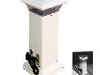 Dock Edge Cleatlite Solar Dock Light w/ SS Mooring Cleat 12"These solar lights are mounted on top of a sturdy steel base, housed inside an attractive, Colonial style 12" tall, 4" wide vinyl pillar. Easy to install and NO WIRES. These decorative and