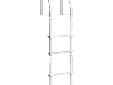 Howell Galvalume Fixed 4 Step LadderThese Bright White Galvalume ladders will make a durable and attractive addition to your dock, seawall or any marine application. Heavy 1-1/2" tubing ensures a positive grip and Stainless Steel hardware is included.