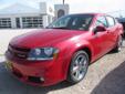 Make: Dodge
Model: Avenger
Color: Red
Year: 2013
Mileage: 0
Check out this Red 2013 Dodge Avenger SXT with 0 miles. It is being listed in Henrietta, TX on EasyAutoSales.com.
Source: