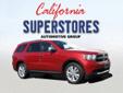 California Superstores Valencia Chrysler
Have a question about this vehicle?
Call our Internet Dept on 661-636-6935
Click Here to View All Photos (12)
2011 Dodge Durango Crew New
Price: Call for Price
Mileage: 6
Exterior Color: Inferno red crystal pearl