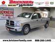 Brickner's of Wausau
2525 Grand Avenue, Wausau, Wisconsin 54403 -- 877-303-9426
2003 Dodge Ram Pickup 2500 slt Pre-Owned
877-303-9426
Price: $12,999
Call for any questions on finacing.
Click Here to View All Photos (9)
Call for any questions on finacing.