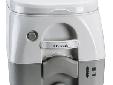 Dometic - 972 Portable Toilet 2.6 Gallon GrayPowerful flushing at the touch of a button sets the new 970 portable toiletseries apart from the rest. Requires no manual pumping or batteries, yetdelivers a robust bowl-clearing flush every time. An easy-view
