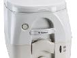 Dometic - 972 Portable Toilet 2.6 Gallon - TanPowerful flushing at the touch of a button sets the new 970 portable toilet series apart from the rest. Requires no manual pumping or batteries, yet delivers a robust bowl-clearing flush every time. An