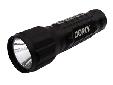 Metal Gear FlashlightThe 45 Lumen 3AAA LED Metal Gear Flashlight features an intense beam of white light that projects a beam more than 100 feet. The flashlight is constructed of aluminum and has a tail cap push button switch, allowing for ease of use and