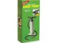 "
Coghlans 0824 Double Action Hand Pump
When you need a lot of air, the Double Action Pump fills inflatables in half the time compared to single action hand pumps. Locking hose and 4 valve adapters ensure a tight fit to the 4000CC pump when filling up
