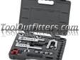 "
KD Tools KDS41880 KDT41880 Double/Bubble Flaring Tool Kit
Features and Benefits
Complete Double and Bubble flaring tool assortment
Slots on yoke firmly engage with bar assembly
Include corresponding adapters for forming double flares
Forged alloy steel