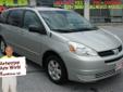 2004 Toyota Sienna
Call Today! (410) 698-6433
Year
2004
Make
Toyota
Model
Sienna
Mileage
91050
Body Style
Mini-van, Passenger
Transmission
Automatic
Engine
V6 3.3L
Exterior Color
Silver Shadow Pearl
Interior Color
Stone
VIN
5TDZA23C94S013466
Stock #