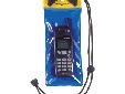 DP-48 DRY PAK Cell Phone / GPS / PDA Case 4in.wide x 8in. long Clear TPU front, Blue TPU back, padded & lined. Adjustable Neck Lanyard, Anodized Aluminum Spring Hook For Beach, Pool, Boating, Surfing, Waterparks, Hiking, Snorkeling Holds Cell Phones, PDA,
