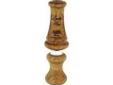 "
Primos 879 Duck Call Loretta Hen
This classy double-reed duck call is crafted from select hardwood. The stopper is shaped to fit the contour of your hand giving you a comfortable hold. The hardwood barrel and stopper allows you to reproduce the sounds