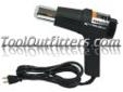 "
SG Tool Aid 87250 SGT87250 Economy Heat Gun
Features and Benefits:
Inexpensive, high performance, hot air source that delivers concentrated, heated air to the job
Use in autobody, automotive, industrial, marine, home, farm and numerous other