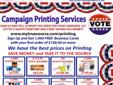 Election Services 2014/ Printing & Design-Flyers, Yard Signs, Banners