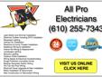 Allentown Electrician - All Pro Electricians 610-255-7343
Electrical services including lighting, outlets, wiring, electric panel upgrades and more for
Allentown residents