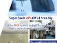 Plumbing super saver! 20% off
24/7
Service and Repair
Faucets Toilets
Tub and shower valves
Water Heaters Sinks
Any leaking connections
Leaky Faucets
We also do Sewer Lines
Trenchless and conventional
New Water lines
Commercial Water Heaters