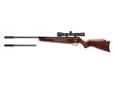 "
Beeman 1191 Elkhorn X2 DC Air Rifle Dual Cal w/3-9x32
Beeman Elkhorn X2
Features:
- 2 Airguns in 1
- Interchangeable barrels
- Includes 3-9x32 AO scope and mounts
- Deluxe checkered European hardwood stock
- Ported muzzle brake
- Trigger - RS3, 2-stage