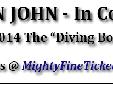 Elton John "The Diving Board" Tour Concert in Dallas, TX
Concert at the American Airlines Center on Thursday, March 13, 2014
Elton John has extended his 2013 tour into 2014 and will arrive for a concert in Dallas, Texas on Thursday, March 13, 2014. The