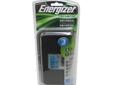 Energizer Universal Charger- Charges all NiMH battery sizes (8 AAA, 8 AA, 1 9V, 4 C, 4 D)- LCD Charge Status- Auto shut off when each battery is fully charged- Easy and safe. Drop batteries in and close lid. Power is only on when lid is closed.