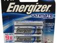 Energizer Ultimate Lithium AA (Per 4) L91BP-4
Manufacturer: Energizer
Model: L91BP-4
Condition: New
Availability: In Stock
Source: http://www.fedtacticaldirect.com/product.asp?itemid=28445