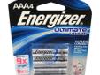Energizer Ultimate Lithium AAA (Per 4) L92BP-4
Manufacturer: Energizer
Model: L92BP-4
Condition: New
Availability: In Stock
Source: http://www.fedtacticaldirect.com/product.asp?itemid=46841