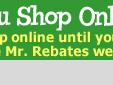 Cash Back rebates of up to 30% on all of your online shopping
plus get free money-saving coupons at over 2000 online stores.
Enjoy cash back rebates and GET $5 signup at Mr. Rebates.