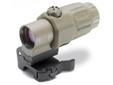 The G33 magnifier is shorter and lighter than the G23. It offers an improved mount providing faster transitioning from 3x to 1x, tool free azimuth adjustment, larger field of view and an adjustable diopter for improved, more precise focusing. This G33 is
