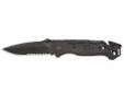 "
SOG Knives FF25-CP Escape Black
As a general knife, ""Escape"" is the perfect size for everyday carry but still has a tremendous amount of capability with its one hand-opening blade. Integrated in the handle is a line cutter (perfect for cutting cord,