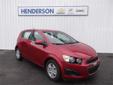 Price: $18785
Make: Chevrolet
Model: Sonic
Color: Red
Year: 2013
Mileage: 0
Please call for more information.
Source: http://www.easyautosales.com/new-cars/2013-Chevrolet-Sonic-LT-91259597.html