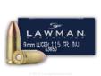 SpeerÂ® brought sport shooters and law enforcement the excellence of Lawman over 35 years ago. Back in 1968, the line included various calibers of centerfire handgun ammunition, and quickly earned a reputation as a high-performance and reliable product.