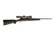 AXIS XP Black 223 Remington w/Scope Features: - Modern Design - Silky Smooth Bolt Operation - Detachable Box Magazine - Dual Pillar Bedding - Composite Stock - 22" Free-Floating Barrel with Sporter Taper - Matte-Black Metal Finish - Two Position Safety -