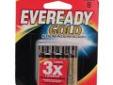 "
Energizer A92BP-8 Eveready Gold AAA Batteries Per 8
Eveready Gold Alkaline Batteries. Use Energizer Gold alkaline batteries in your low drain, but highly important devices, such as smoke detectors, flashlights, clocks, alarms and toys.
Specifications:
-