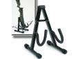 Excalibur's crossbow stand is the perfect way to safely display and store your crossbows either at home, or on the range. Made from black powder coated tubular steel they are lightweight, and inexpensive, folding flat for ease of transportation.