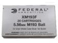 Federal Cartridge XM193F Federal Cartridge.223 (5.56) MilSpec 55gr FMJ /20
Federal Ammunition 5.56mm
Specifications:
- Caliber: 5.56mm
- Bullet Type: Metal Case Boat-tail Bullet
- Grain: 55
- Sold Per 20 Rounds
Price: $8.48
Source:
