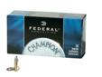 Federal Cartridge 22LR 40gr HV Champion Solid /50 510
Manufacturer: Federal Cartridge
Model: 510
Condition: New
Availability: In Stock
Source: http://www.fedtacticaldirect.com/product.asp?itemid=18954