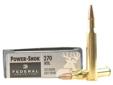 Load number: 270ACaliber: 270 Win.Bullet Weight: 130 Grains, 8.42 GramsPrimer number: 210Classic Centerfire, Power Shok Soft PointUsage: Medium GameFederal Power Shok bullets hit hard and expand reliably for effective game-getting performance. The tapered