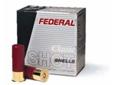 Load number: H2028 Classic Field LoadGauge: 20Shell Length: 2.75 inches; 70mmDram Equiv.: 2.5Muzzle Velocity: 1165Shot Charge Weight: 1 ounces; 28.35 gramsShot Size: 8Generations have put meals on the table with Classic lead shotshells. Federal's Classic