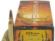 Federal Fusion Ammunition, 223 Remington, 62Gr Fusion - 20 Rounds. Fusion technology allowed us to drastically change the way deer ammunition was seen. Before Fusion, there was a big gap in performance between the economically and Premium loads available