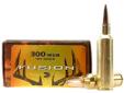 Federal Fusion Ammunition, 300 WSM, 165Gr Fusion - 20 Rounds. Fusion technology allowed us to drastically change the way deer ammunition was seen. Before Fusion, there was a big gap in performance between the economically and Premium loads available to