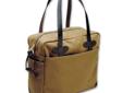 We've added a two-way brass zipper for security to create this zip tote bag, as well as an additional inch in width and depth for more carrying capacity. The Genuine Bridle leather strap handles are long enough to slip over your shoulder. Four exterior