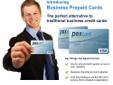 Finally ? A Prepaid Visa Card for Company Expenses
Now you can have a Visa card for
key employees or yourself. This
is a convenient way to buy supplies,
fuel or anything else where Visa is
accepted.
No waiting on company checks, no
cash. Just load it from
