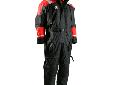 Anti-Exposure Suit - AS-1100Optimum Comfort, Performance, SafetyCOLOR: Black/RedSIZES: X-LargeCHEST: 44" - 48"APPROVAL: USCG Type IIIWorking on the water often takes people to places where conditions are beyond hostile and with that comes the dangers