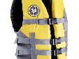 Skipper Youth Vest - AV-90Kids love boats but hate to be confined. So why not keep them happy while onboard with a PFD that moves the way they do? In a Skipper Vest, super soft foam bends with even the smallest young boater, keeping them safely protected
