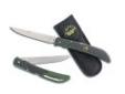 "
Outdoor Edge Cutlery Corp FB-1 Fish & Bone - Clampack
Every big game hunter knows the best knife for butchering game is a flexible boning/fillet knife. The Fish & Bone offers a full size 5"" knife in a compact easy to carry folder. The Fish & Bone