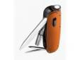 "
Gerber Blades 31-000919 Fit Light Tool Orange - Clam
Encased in smooth anodized aluminum, the Fit is a handheld 20 Lumen L.E.D. flashlight with folding multitool attachments. Outfitted with long drivers to reach into small spaces that other multitools