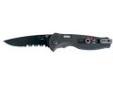 "
SOG Knives TFSA97-CP Flash I Partially Serrated, Black TiNi, Clam Pack
The Flashâ¢ line of folding knives debuted SOG's patented S.A.T.â¢ (SOG Assisted Technology). This mechanism helps propel the blade open once the operator has initiated the one-handed